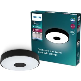 Philips 8720169301313 LED Deckenleuchte Coiner | 24W integrierte LED-Quelle | 2800lm | 4000K