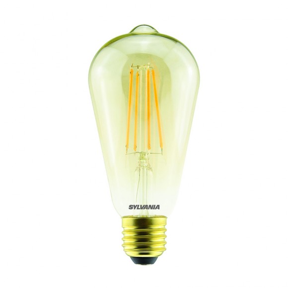 Sylvania 0029307 LED-Glühlampe 1x6W | E27 | 560lm | 2500K - dimmbar, gold