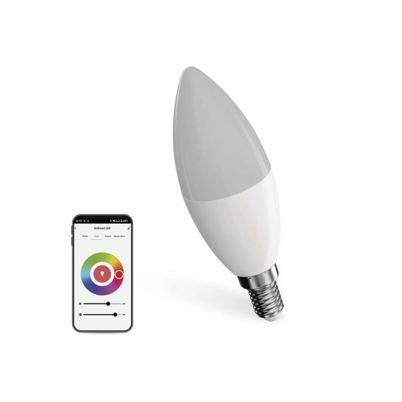 EMOS ZQZ322R LED intelligente Lampe GoSmart  | 4,8W integrierte LED-Quelle | 470lm | 2700-6500K