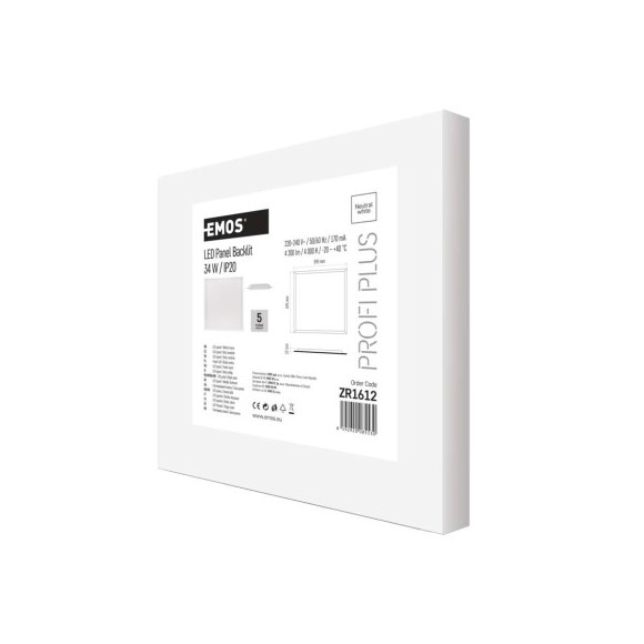 EMOS ZR1612 LED Einbauleuchte LEXXO  | 34W integrierte LED-Quelle | 4200lm | 4000K