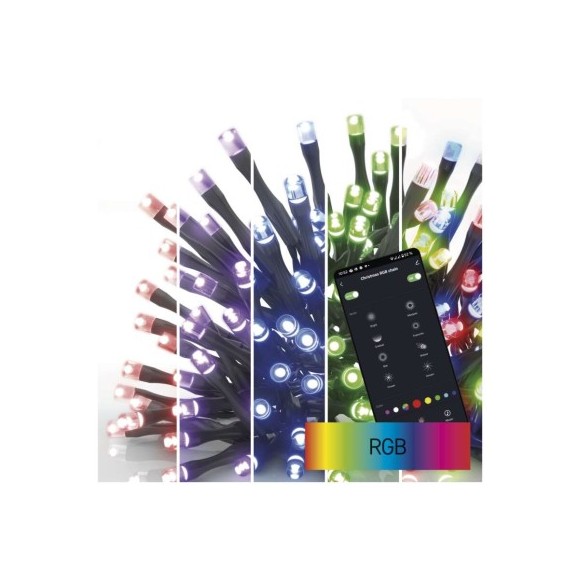 EMOS D4ZR01 LED Weihnachtslichterkette integrierte LED-Quelle | RGBK