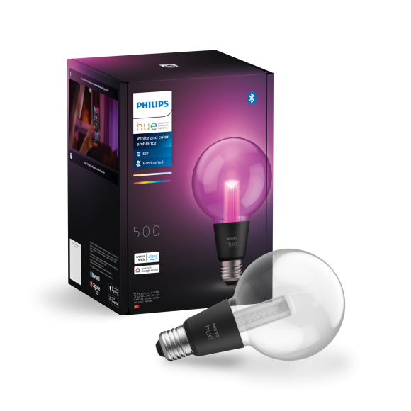 Philips Hue 8719514419155 LED intelligente Lampe globe  | 6,8W E27 | 2000-6500+RGBK