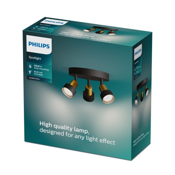 Philips 8720169299955 Spot-Deckenleuchte Conduit  GU10