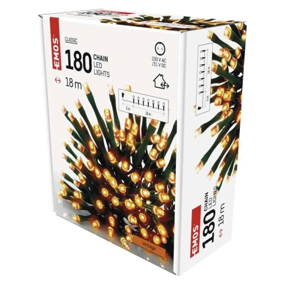 EMOS D4AV04 LED Weihnachtslichterkette integrierte LED-Quelle