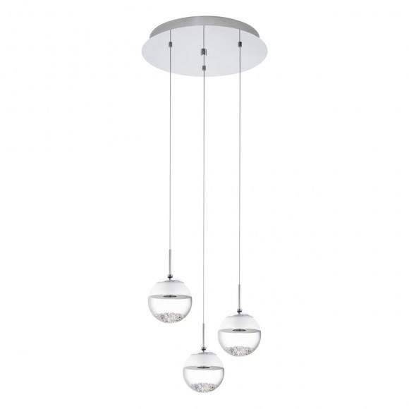 Eglo 93709 MONTEFIO LED 3X5W Hängeleuchte, Kristall