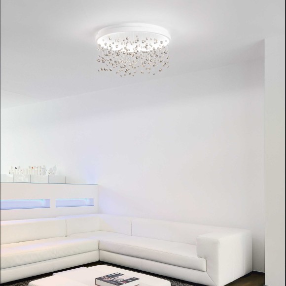 Ideal lux 315812 LED Deckenleuchte ARMONY  | 77W integrierte LED-Quelle | 7150lm | 3000K