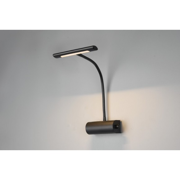 Trio 279770132 LED-Wandleuchte Curtis 1x4W | 430lm | 3000K - dimmbar, flexibler Arm, schwarz