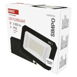 EMOS ZS2233 LED Strahler SIMPO  | 30W integrierte LED-Quelle | 3000lm | 4000K