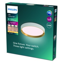 Philips 8720169301375 LED Deckenleuchte Hanno | 24W integrierte LED-Quelle | 2700lm | 2700K